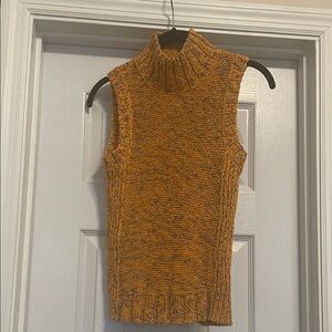 Anthropologie Orange Knit Sweater